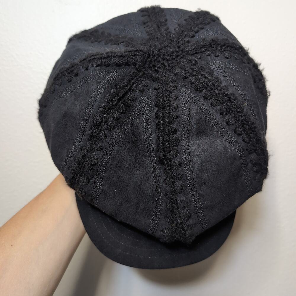 Black Newsboy Vintage Cap Gothic